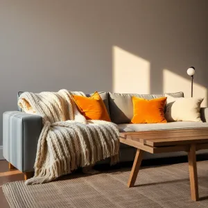 Jak ocieplić szary salon