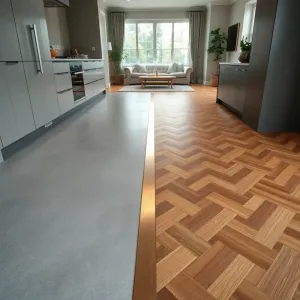 Jak oddzielić kuchnię od salonu podłoga