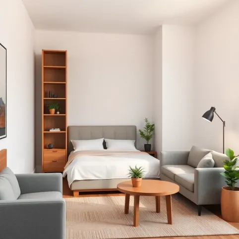 Jak oddzielić łóżko w salonie