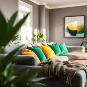 Jak ożywić szary salon