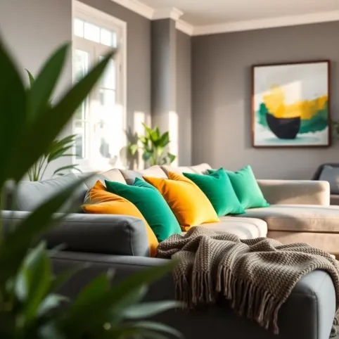 Jak ożywić szary salon