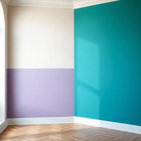 Jak połączyć dwa kolory ścian w pokoju