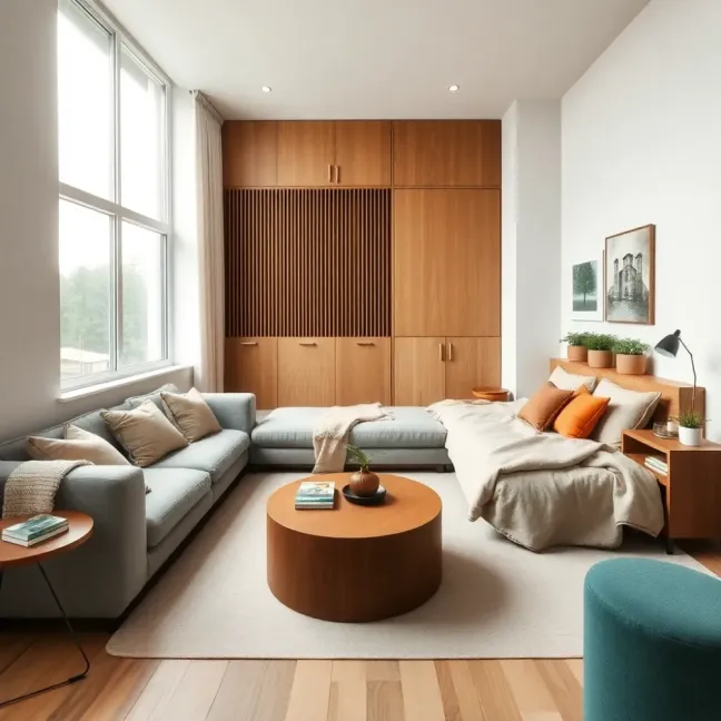 Jak połączyć salon z sypialnią