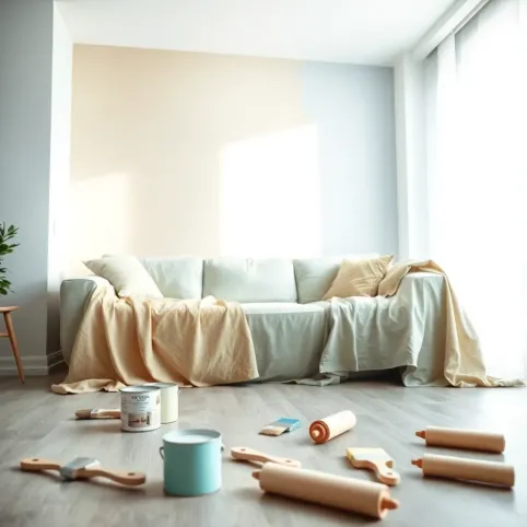 jak pomalować salon