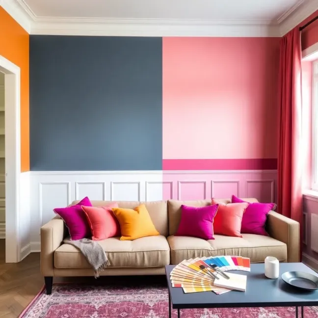 jak pomalować salon  inspiracje