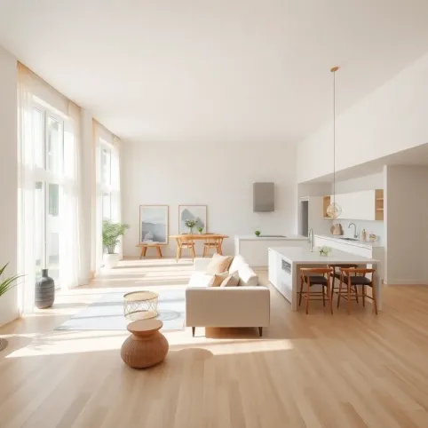 Jak pomalować salon z otwartą kuchnią