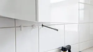 jak powiesic szafke na plytkach