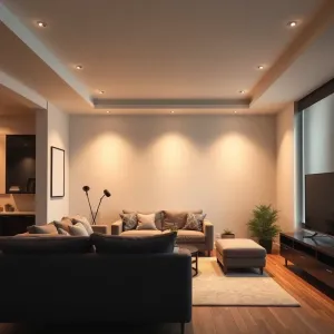 Jak rozmieścić halogeny w salonie