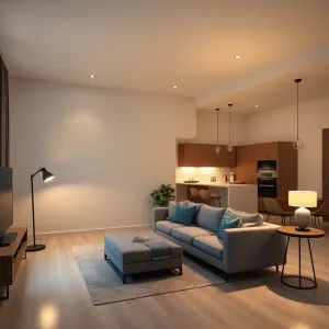 Jak rozmieścić oświetlenie w salonie z aneksem