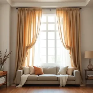 Jak upiąć zasłony w salonie