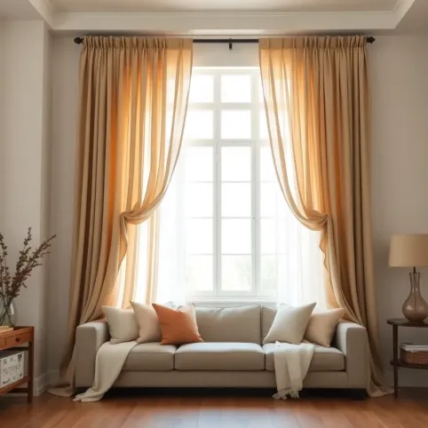 Jak upiąć zasłony w salonie