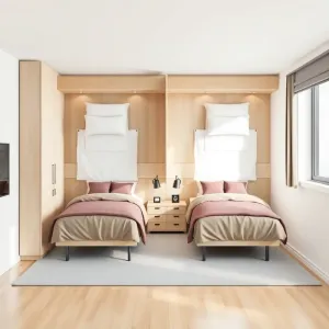 Jak ustawić dwa łóżka w jednym pokoju