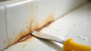 Jak usunąć silikon spod umywalki