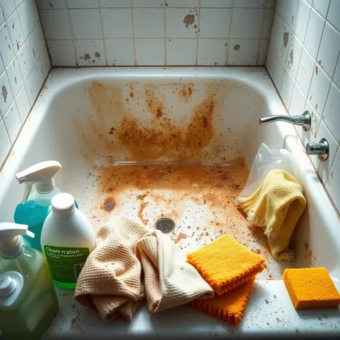 Jak wyczyścić zapuszczoną wannę