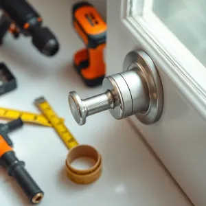 jak zamontować klamkę do łazienki