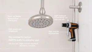 Jak zamontować uchwyt na słuchawkę prysznicową