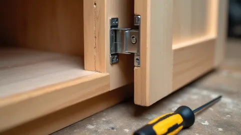 Jak zdjąć drzwi szafki z zawiasów
