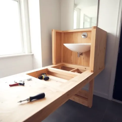 Jak zrobić szafkę pod umywalkę nablatową