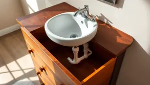Jak zrobić szafkę pod umywalkę z komody
