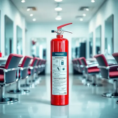 Jaka gaśnica do salonu fryzjerskiego