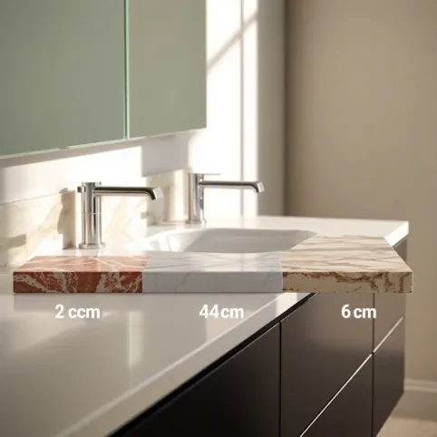 Jaka grubość blatu do łazienki