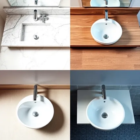 Jaki blat do łazienki pod umywalkę