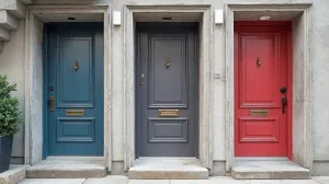 Jaki kolor drzwi wejściowych do mieszkania w bloku
