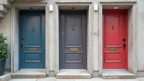 Jaki kolor drzwi wejściowych do mieszkania w bloku