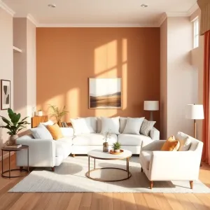 Jaki kolor ścian do białych mebli w salonie