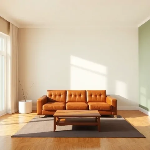 Jaki kolor ścian do brązowych mebli w salonie