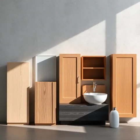 Jaki materiał na szafki do łazienki