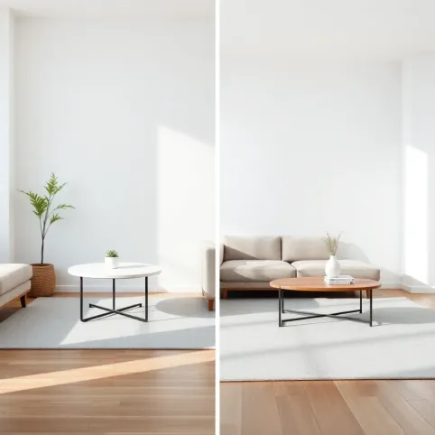 Jaki stół do małego salonu  okrągły czy prostokątny