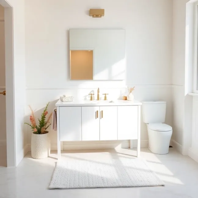 jakie meble do białej łazienki