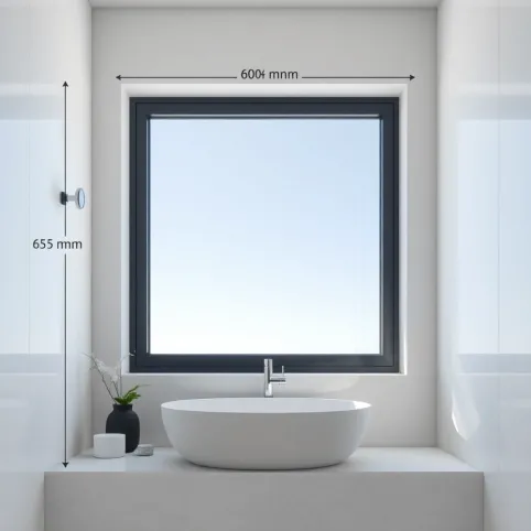 Jakie okno do łazienki wymiary