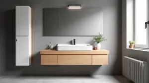 jakie szafki do szarej łazienki