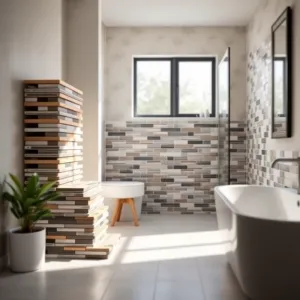 Jakiej wielkości płytki do małej łazienki