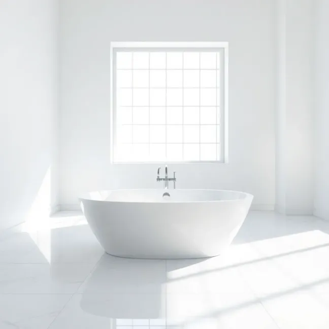 Jasna łazienka z wanną