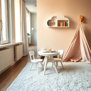 Kącik dla dziecka w salonie