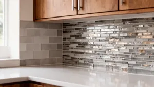 kafelki między szafkami w kuchni