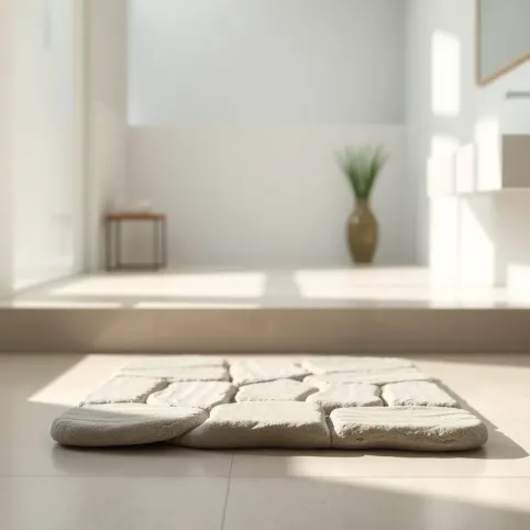 Kamień do łazienki zamiast dywanika