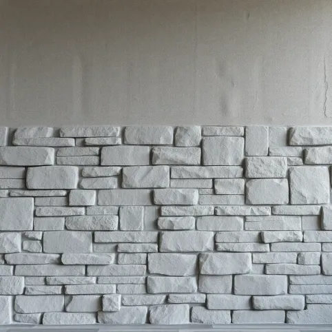 Kamień na ścianę w salonie