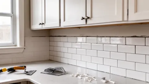 Kiedy kłaść płytki między szafkami w kuchni