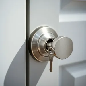 Klamka z kluczykiem do drzwi pokojowych