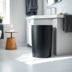 Kosz do łazienki czarny MAT