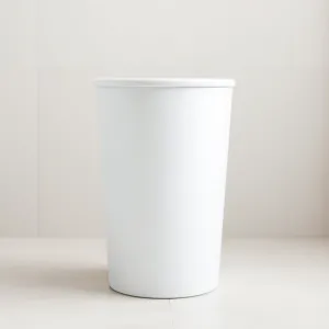 Kosz na śmieci do łazienki biały