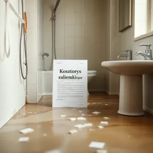 Kosztorys zalania łazienki wzór