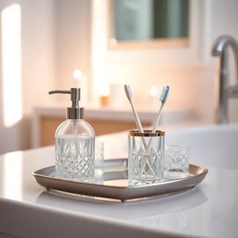 Kryształowe dodatki do łazienki