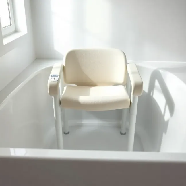 Krzesło do wanny na pilota