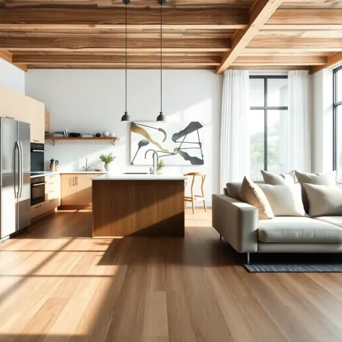 Kuchnia z salonem jaką podłoga