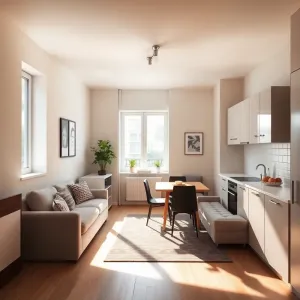 Kuchnią z salonem w bloku inspiracje